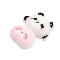 Undurchsichtige Panda-Harz-Cabochons CRES-P037-02C