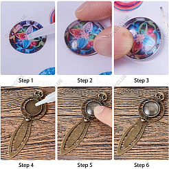DIY Blanko Dome Sull Lesezeichen-Set DIY-SC0021-04