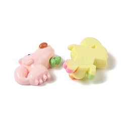 Undurchsichtige Harz-Hunde-Decoden-Cabochons RESI-S391-23
