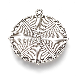 Tibetischer Stil Legierung Anhänger Fassungen TIBE-T003-06AS-RS