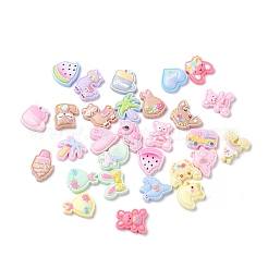 Süße Cabochons aus Plastik X-CRES-K009-01