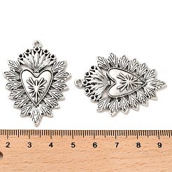 Anhänger aus Legierung im tibetischen Stil mit Strassbesatz FIND-C043-025AS