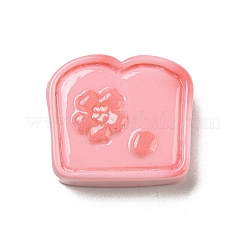 Frühling Kirschblüten Thema opake Harz Toast Decoden Cabochons RESI-E055-02F