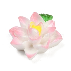 Undurchsichtige Blumen-Cabochons aus Harz RESI-R463-02B