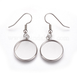Ohrringhaken aus Edelstahl 304 STAS-TAC0001-02B
