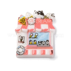 Eiswagen undurchsichtiges Harzgeschäft Decoden Cabochons CRES-Z008-02A