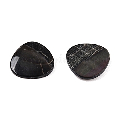 Natürliche schwarze Lippe Shell Cabochons SSHEL-T017-09