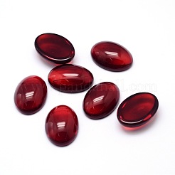 K9 glascabochons ovale cabochons mit flachem rücken X-GGLA-L002B-01