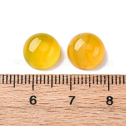 Natürliche gelbe Achat Cabochons G-K348-07B-03