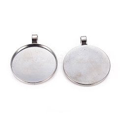 Aluminium-Anhänger Fassungen für Cabochons PALLOY-S602-B-LF