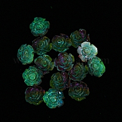 Leuchtende transparente Decoden-Cabochons aus Harz RESI-D013-06E