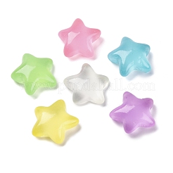 Leuchtende Stern Harz Decoden Cabochons RESI-U002-01