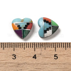 Zusammengesetzte synthetische Türkis- und Malachit- und synthetische gemischte Stein-Cabochons G-B059-07
