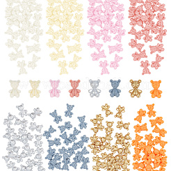 160 Stück 8 Farben Harz Cabochons AJEW-HY0001-40