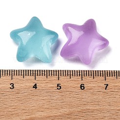 Leuchtende Stern Harz Decoden Cabochons RESI-U002-01