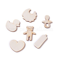Baby-Cabochons aus Holz WOOD-I003-07