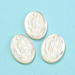 Religion natürliche Muschel-Cabochons SHEL-D079-21