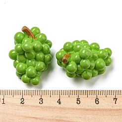 Frucht-Deko-Cabochons aus undurchsichtigem Harz RESI-H156-01-01