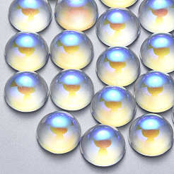 Transparente Glas Cabochons GLAA-S190-013A-F01