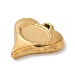 304 Edelstahl Anhänger Cabochon Fassungen für Emaille STAS-D013-01A-G
