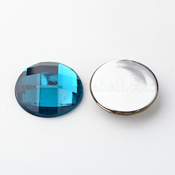 Nachahmung taiwan acryl strass flach zurück cabochons X-GACR-D002-25mm-M