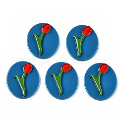 Undurchsichtige Cabochons aus Acryl und Harz KY-Q058-018