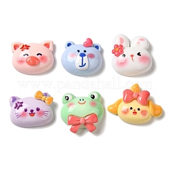 Undurchsichtige Harz Tier Decoden Cabochons CRES-Z006-02