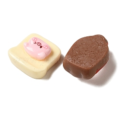 Undurchsichtige Decoden-Cabochons aus Kunstharzimitat für Lebensmittel RESI-H164-01