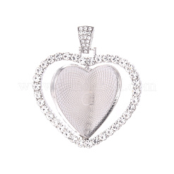 Aluminium-Anhänger Fassungen für Cabochons X-PALLOY-S107-004P-RS