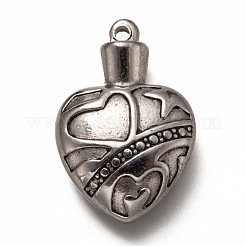 304 Edelstahl Anhänger Cabochon Fassungen für Emaille STAS-H126-02AS