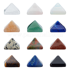 12 Stück Cabochons aus natürlichen und synthetischen Edelsteinen im 12-Stil G-FH0001-32