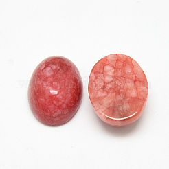 Gefärbte natürliche weiße Jade Cabochons G-Q957-01C-13x18
