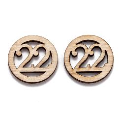 Holz Cabochons WOOD-I001-08-22
