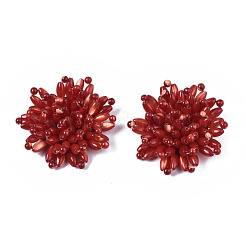 Natürliche Trochid Shell / Trochus Shell Cabochons SSHEL-T014-40B