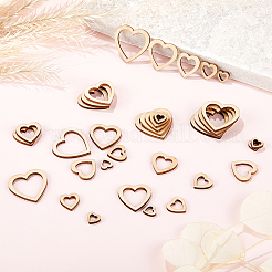 5 Satz 5 Stile Holzcabochons WOOD-GF0002-26