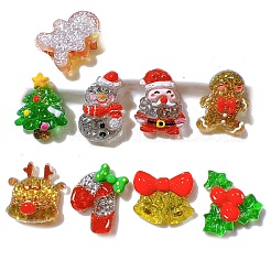 Transparente Harz-Cabochone mit Weihnachtsmotiv PW-WG91FD0-01