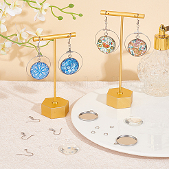 DIY Rohling-Set für Kuppelohrringe DIY-UN0004-80