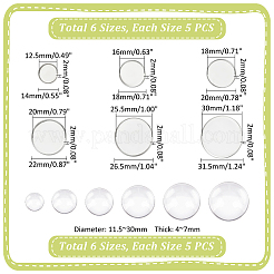DIY-Set zur Herstellung einer leeren Kuppelbrosche DIY-UN0005-14