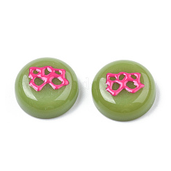 Undurchsichtige Harz-Email-Cabochons CRES-N031-021