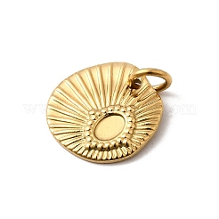 Cabochon-Fassungen für Anhänger aus Edelstahl 304 STAS-B094-16G