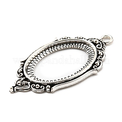 Aluminium-Anhänger Fassungen für Cabochons PALLOY-D020-12AS
