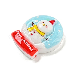 Weihnachts-Deko-Cabochons aus undurchsichtigem Harz RESI-U006-05F