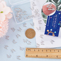 40pcs Legierung Strass Cabochons FIND-SC0005-35
