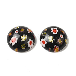 Handgefertigte Millefiori Glas Cabochons LAMP-H063-01A