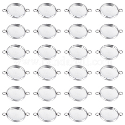 50 Stück Cabochon-Anschlussfassungen aus Edelstahl 304 STAS-CN0001-56B