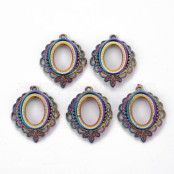 Aluminium-Anhänger Fassungen für Cabochons PALLOY-S180-088-NR