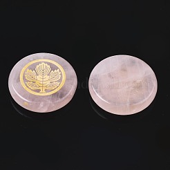 Natürliche Rosenquarz-Cabochons zum Thema Herbst G-S375-004B