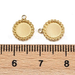 Cabochon-Fassungen für Anhänger aus Edelstahl 304 STAS-A194-05C-G