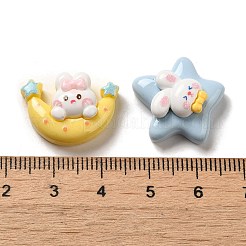 Undurchsichtige Decoden-Cabochons aus Cartoon-Harz RESI-G091-06