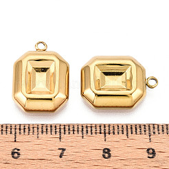 Cabochon-Fassungen für Anhänger aus Edelstahl 304 STAS-T065-85G